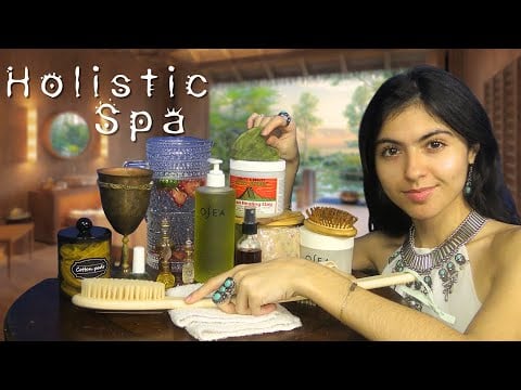 1HR of Holistic Spa ASMR 🌿🫧 (Oil Massage, Exfoliating, Brushing)