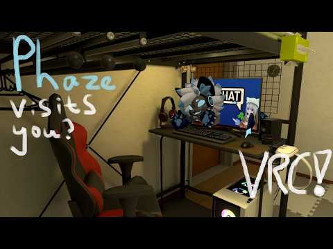 [Furry ASMR] Phaze visits you? [VRchat]  [headpats] [earlicks] [whispering]