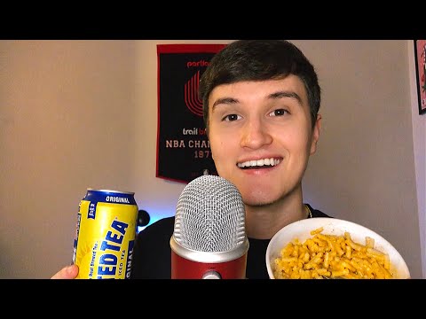 ASMR Mac and Cheese & Drinking with me 🧀🍺 (Mukbang)