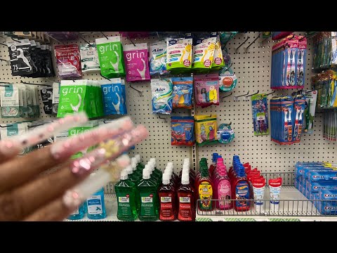 18 Minutes Of Public ASMR In Dollar Tree – Organizing Shelves, Tapping, & Scratching 🧼🛍️