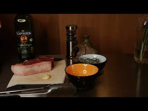 ASMR Grilling New York Strip