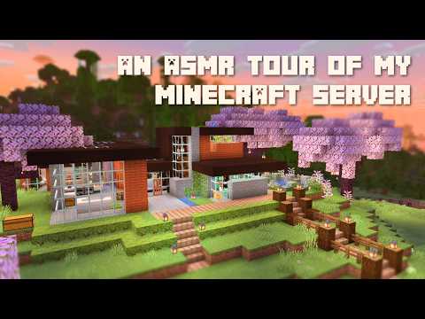 Minecraft ASMR ⛏️ A Tour of My New Server ✨ Ear to Ear Whispering
