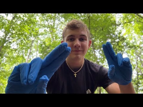 Asmr fast cranial nerve exam in the woods
