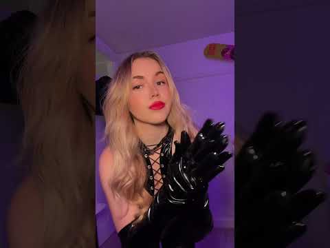 PVC Glove ASMR🧤| #asmr #asmrsounds #gloves #latex #pvc #leather #patent #vinyl #fyp #goddess #sound