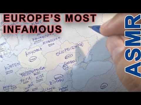 ASMR: Europe’s Most Notorious Criminals from Every Country  (ASMR whispering + writing)