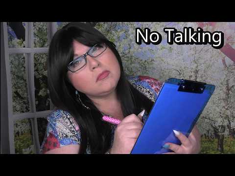 ASMR Observing Your Body (NO TALKING) Stepping Back, Writing Sounds, Up Close and Personal