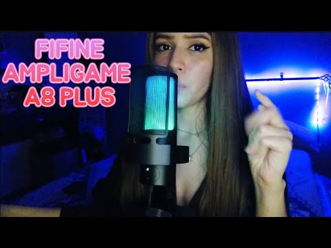 💜 ASMR PROBANDO MI NUEVO MICRÓFONO  FIFINE AMPLIGAME A8 PLUS 💜