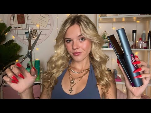 ASMR Jersey Hair Salon Roleplay 🐆💋 (humour + hot gossip) 🍸
