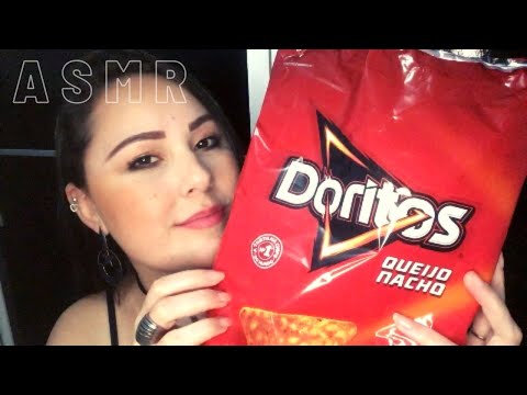 ASMR CROCANTE Comendo Doritos e Doces (eating sounds)