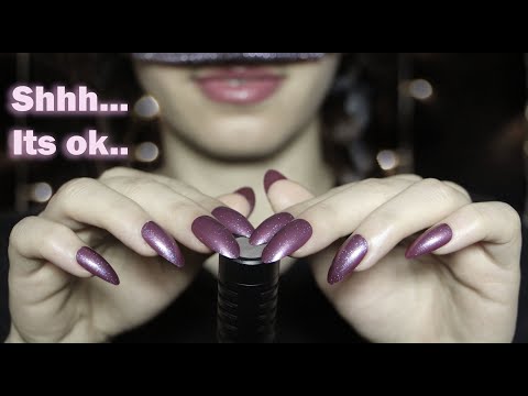 💫 ASMR Slow Breathy Whisper + Gentle Mic Scratching & Tapping 💜( Ear to Ear , Personal Attention )