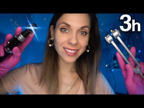 ASMR EAR CLEANING STUDENT ROLEPLAY! Exam, Otoscope, Massage, Scraping, Gloves, Soft Spoken