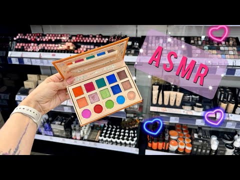 АСМР в магазине ЛЭТУАЛЬ, обзор стендов с косметикой, близкий шепот/ ASMR shopping