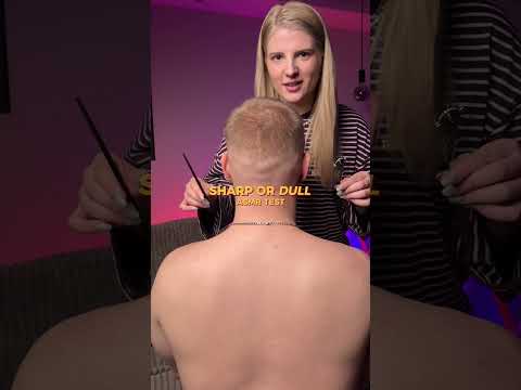 SHARP OR DULL TEST ON MY BOYFRIEND ✨  #relax