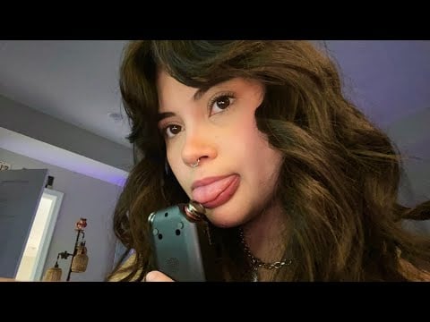 ASMR | Tascam Tongue Licks + Face Touching