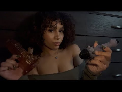4 minutes and 20 seconds of asmr on 420 (glass tapping) 