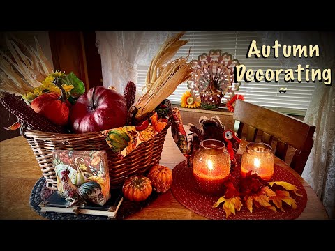 Autumn home tour & Fall Decorating! ASMR (Soft Spoken only) Roleplay, kind of.