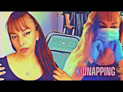 What's inside her suitcase? ASMR kidnapping chloroform - ductape - roleplay