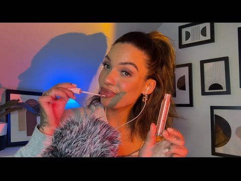 ASMR Kisses and Tapping with Lipgloss Sounds