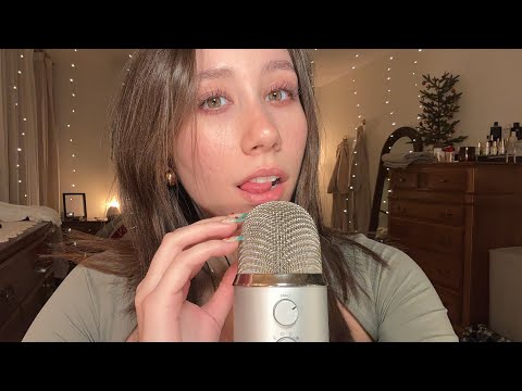 ASMR | mouth sounds and bare mic scratching