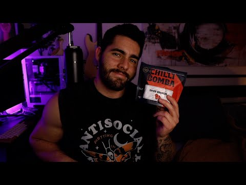 ASMR Eating Spicy Gushers And Rambling About Life - ASMR Mukbang