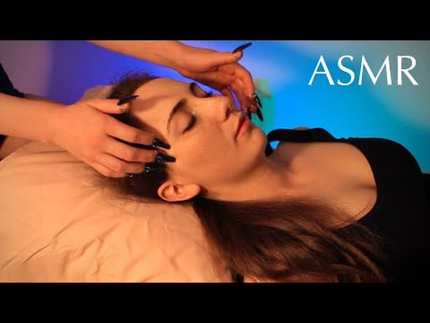 BEST ASMR 🌹 Nerdy Girl Scratches Your Back and Face, Calming, Nape of The Neck, (No Talking)