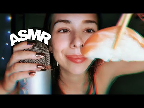 ASMR COMENDO COMIDA JAPONESA (SUSHI MUKBANG) | Eating Japonese Food PTBR