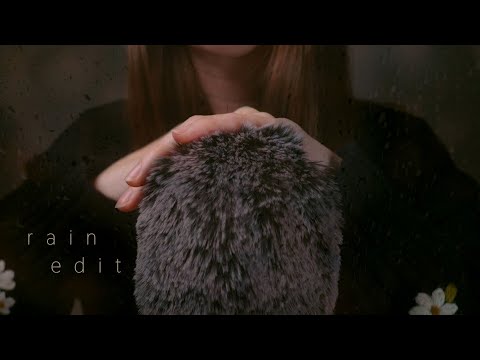 ASMR | Fluffy Mic Scratching for Sleep | Rain Edit (No Talking)
