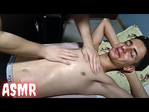 ASMR AMAZING MASTER FULL BODY MASSAGE-Chest,leg,foot,arm,back,abdomen