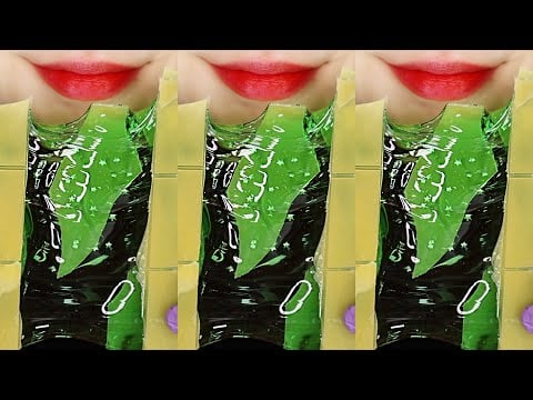 FAST ASMR WAX CANDY HONEY JELLY ASMR MERINGUE ASMR SWEDISH CANDY EATING SOUND ASMR 🍫