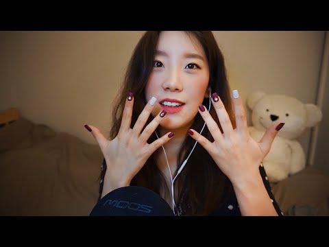 ASMR｜속삭이며 예쁘고 화려한 네일 아트해보기, (망한)손톱 태핑｜Nail tapping & Art (Whispering, Soft spoken, korean)