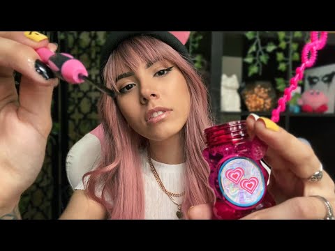 ASMR Wrong Props | Doing Your Makeup ✨