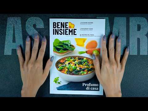 ASMR 📖 Sfogliando BENE INSIEME • Giornalino Conad (Soft Whispering)