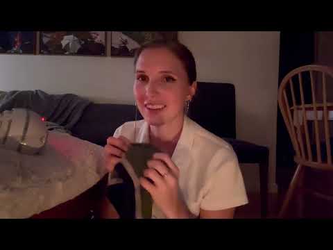 ASMR Chat with me while I fold laundry (fabric sounds, candlelight)