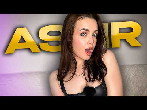 [4K USA ASMR] Black Leather & Heavy Chain⛓️Deep Skin Scratching, Metal Clicks & Intense Mouth Sounds