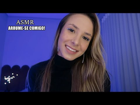 ASMR - ME MAQUIANDO NA PENTEADEIRA PELA PRIMEIRA VEZ COM MAKES NOVAS!