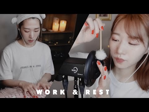 【ASMR】雨の日に一緒に作業💻最後はリラックスタイム😴（タイピング/読書/シーリング作り)