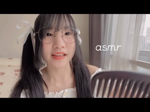 ASMR set your hair for dating day 🌹🤍 { layered sounds } // thai