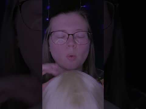 brushing your hair through the microphone 💜 (asmr)