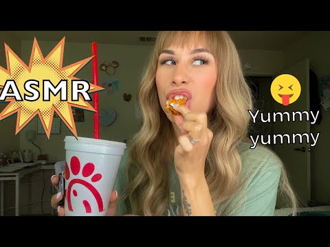 *ASMR* Chick-Fil-A Mukbang (Eating Sounds)