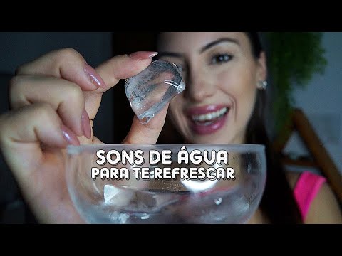 ASMR PARA TE REFRESCAR NESSE CALOR 💧 (sons de água, gelo e spray)