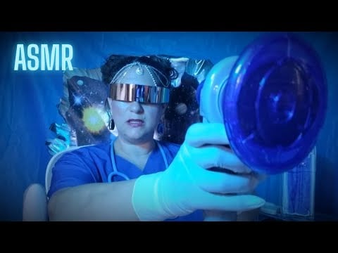 ASMR ALEIN CRANIAL EXAM AND CHECK UP MEDICAL STATION SLEEP AID