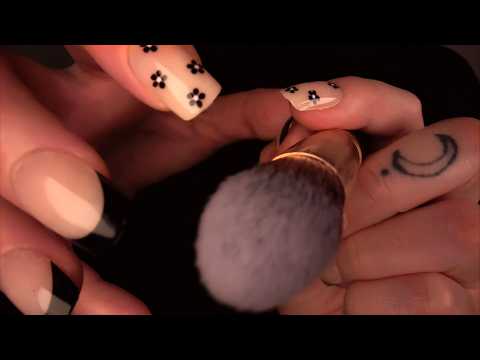 Layered Face Brushing ASMR ✨ Sleepy Visual Triggers 😴 1 HR No Talking