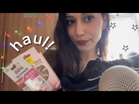 ASMR Mic Scratching + Haul with Mouth Sounds ~ Fast + Aggressive 