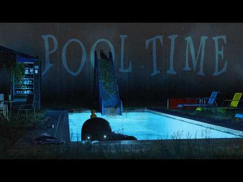 Cool Down By The Secret Pool | soft water sounds, crickets, rustling | ASMR Soundscape | No AI