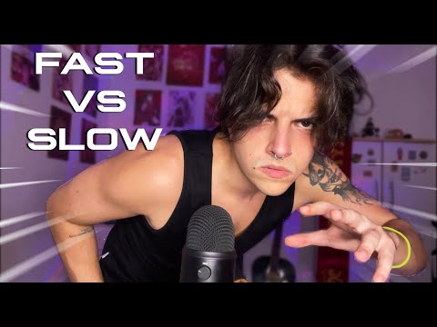 ASMR Paz vs Caos (fast aggressive & slow)