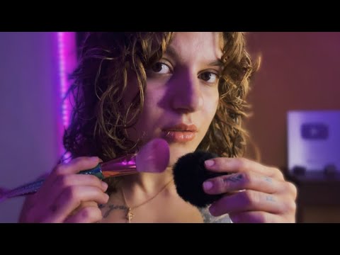 ASMR IMPOSSÍVEL NÃO DOMIR 💤 paintbrush + mouth sounds