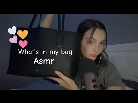 Asmr|✨What’s in my bag?(soft spoken) Triggers✨