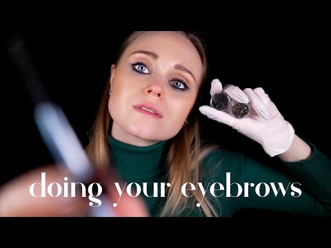ASMR | Doing your EYEBROWS for Christmas ✨🎄