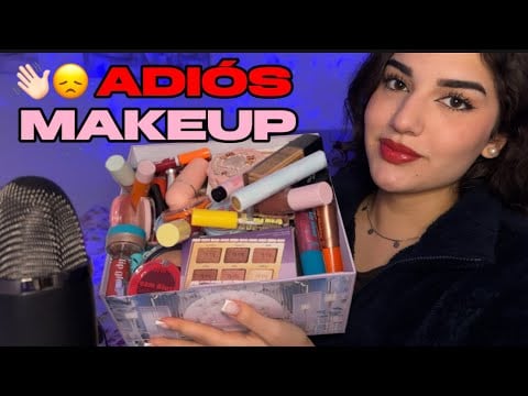 ASMR LIMPIEZA DE MAQUILLAJE 💄 No necesito tanto…