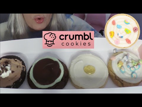 ASMR Crumbl Cookies | Best Batch Ever | Taste Test, Whispered Ramble